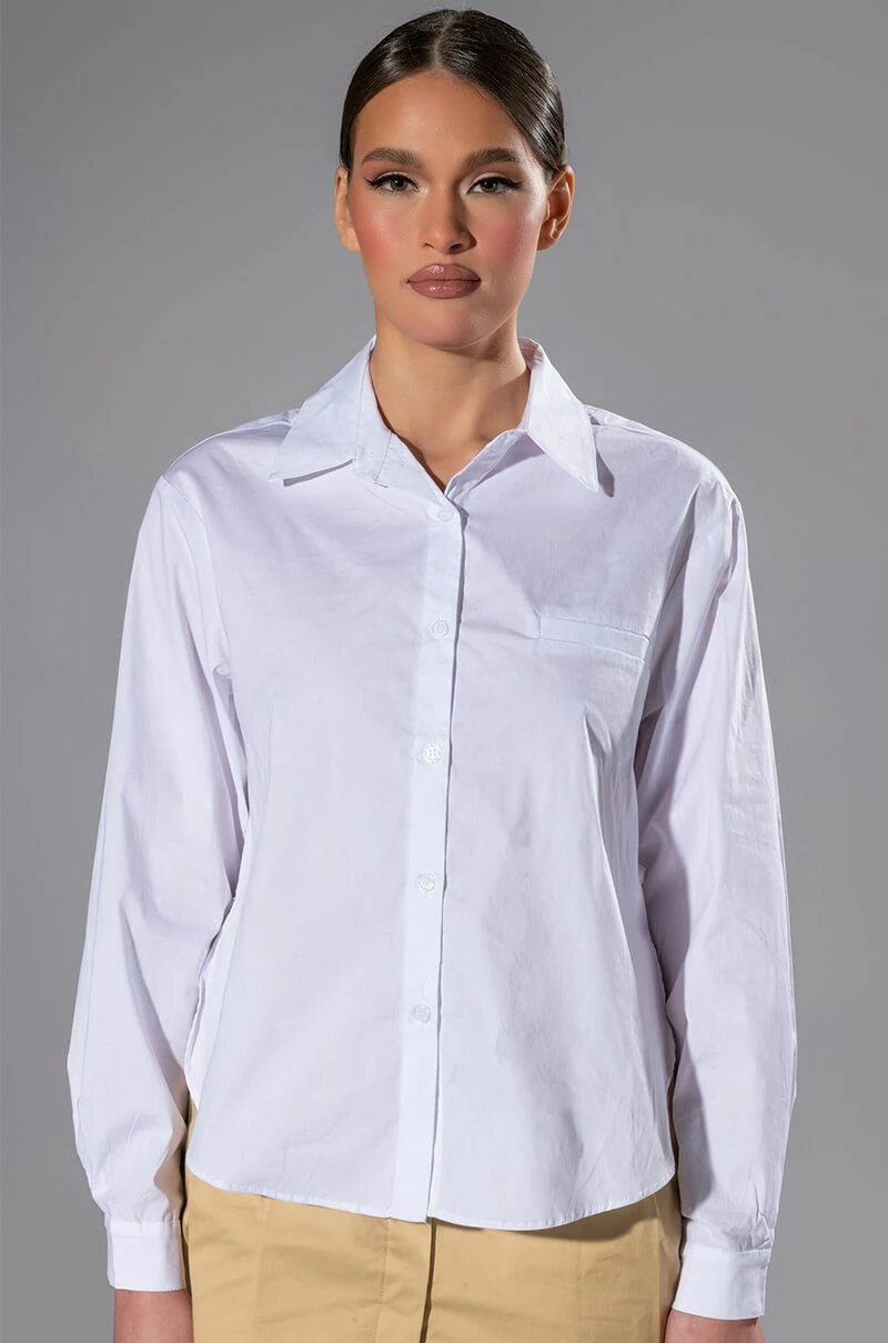 EASY POPLIN EVERYDAY BLOUSE
