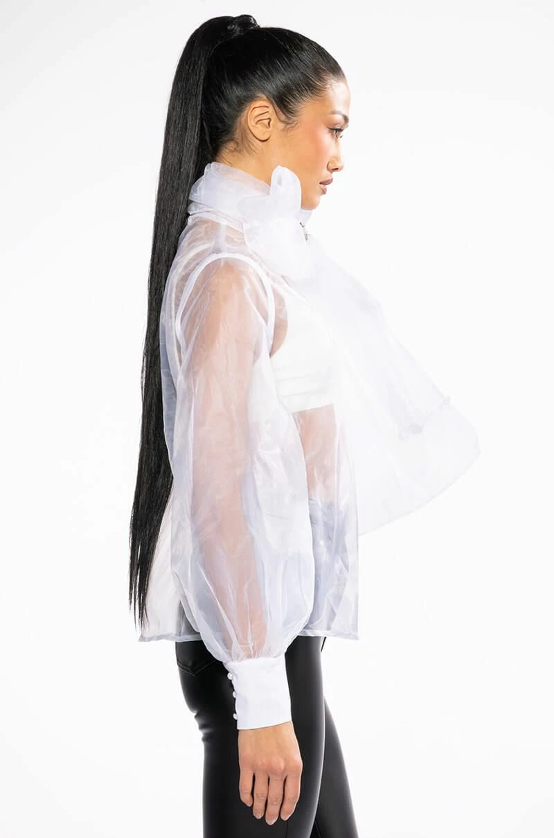ELIZA MULTI WEAR SHEER BLOUSE - Image 5