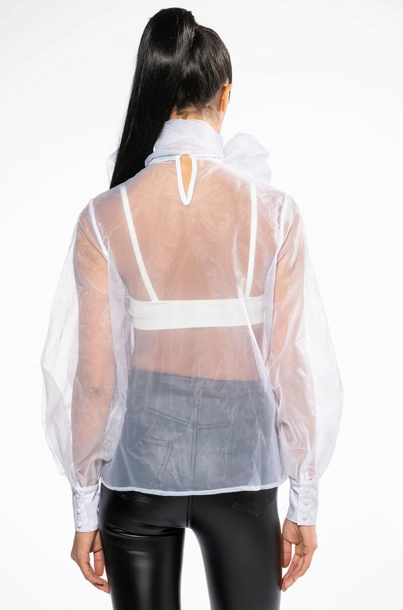 ELIZA MULTI WEAR SHEER BLOUSE - Image 6