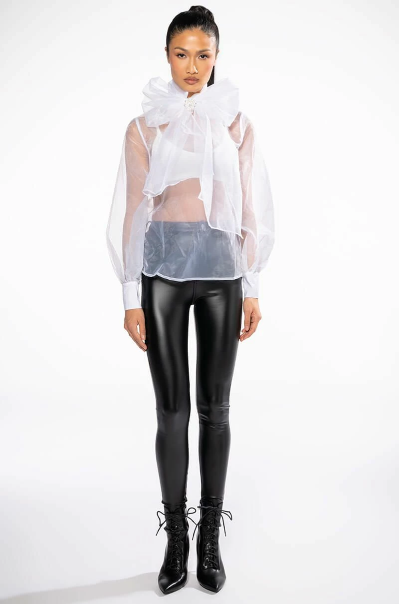 ELIZA MULTI WEAR SHEER BLOUSE - Image 8