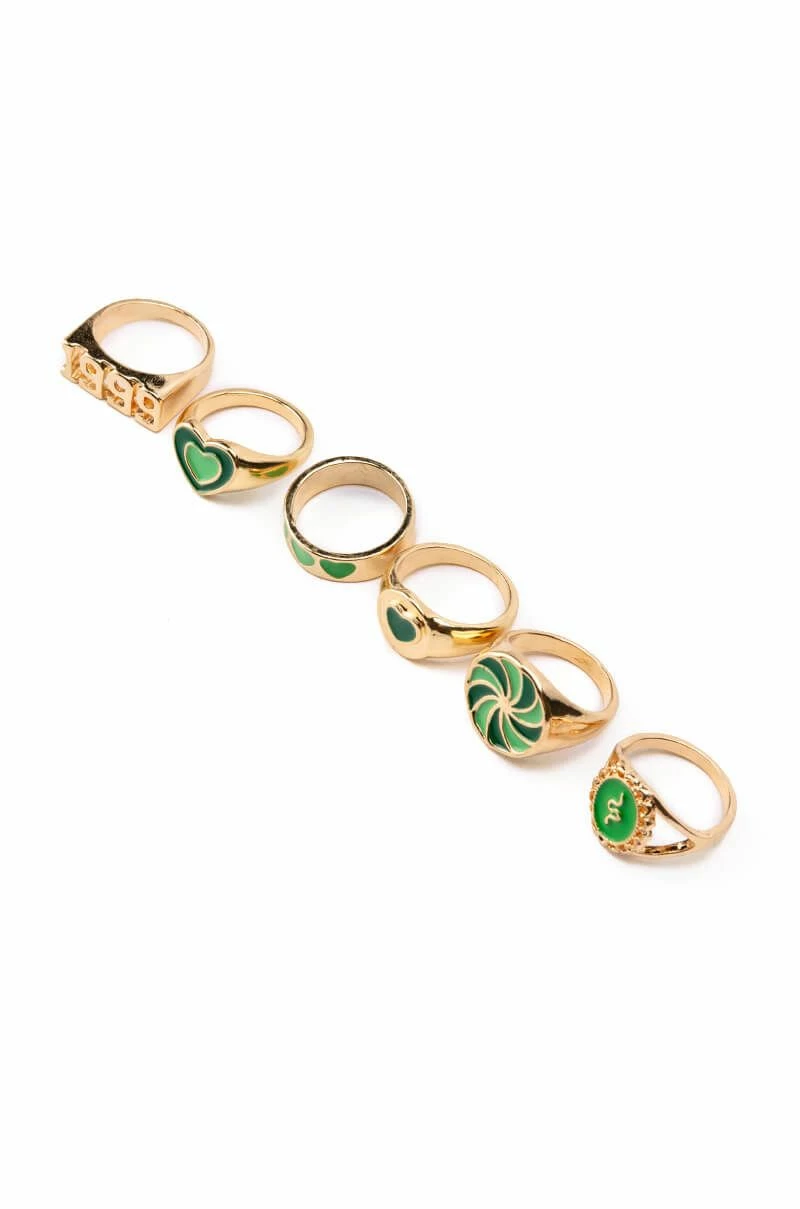 ENVIOUS ENAMEL RING SET - Image 2