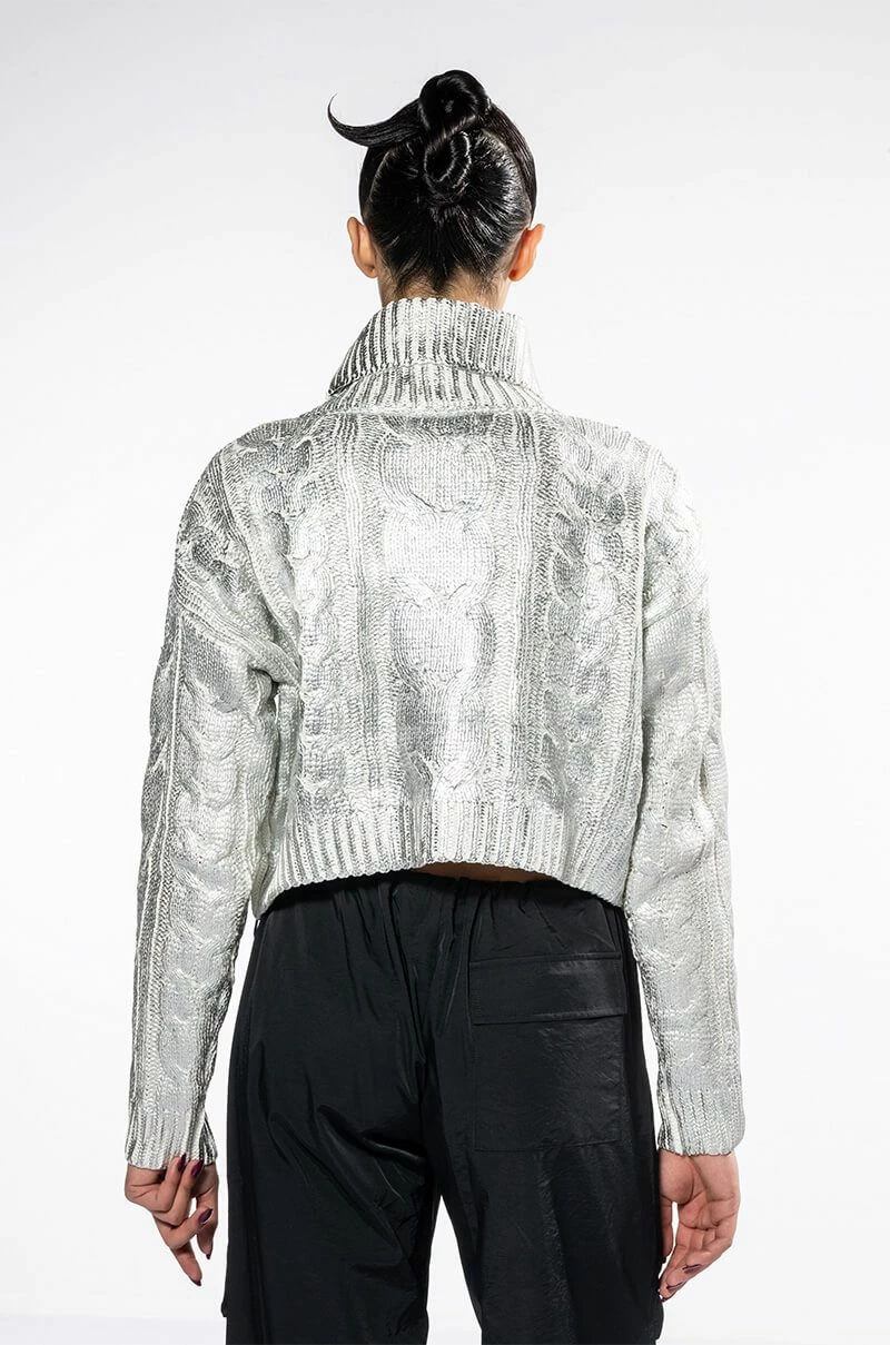 ESME SILVER METALLIC SWEATER - Image 5