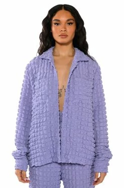 EXISTING LOUDLY TEXTURED BUTTON DOWN TOP