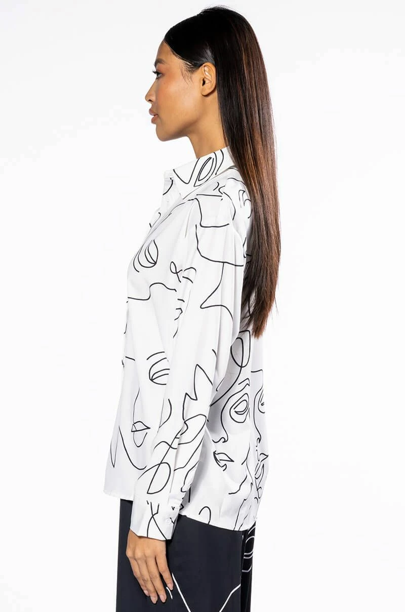 FACES BUTTON DOWN BLOUSE - Image 6