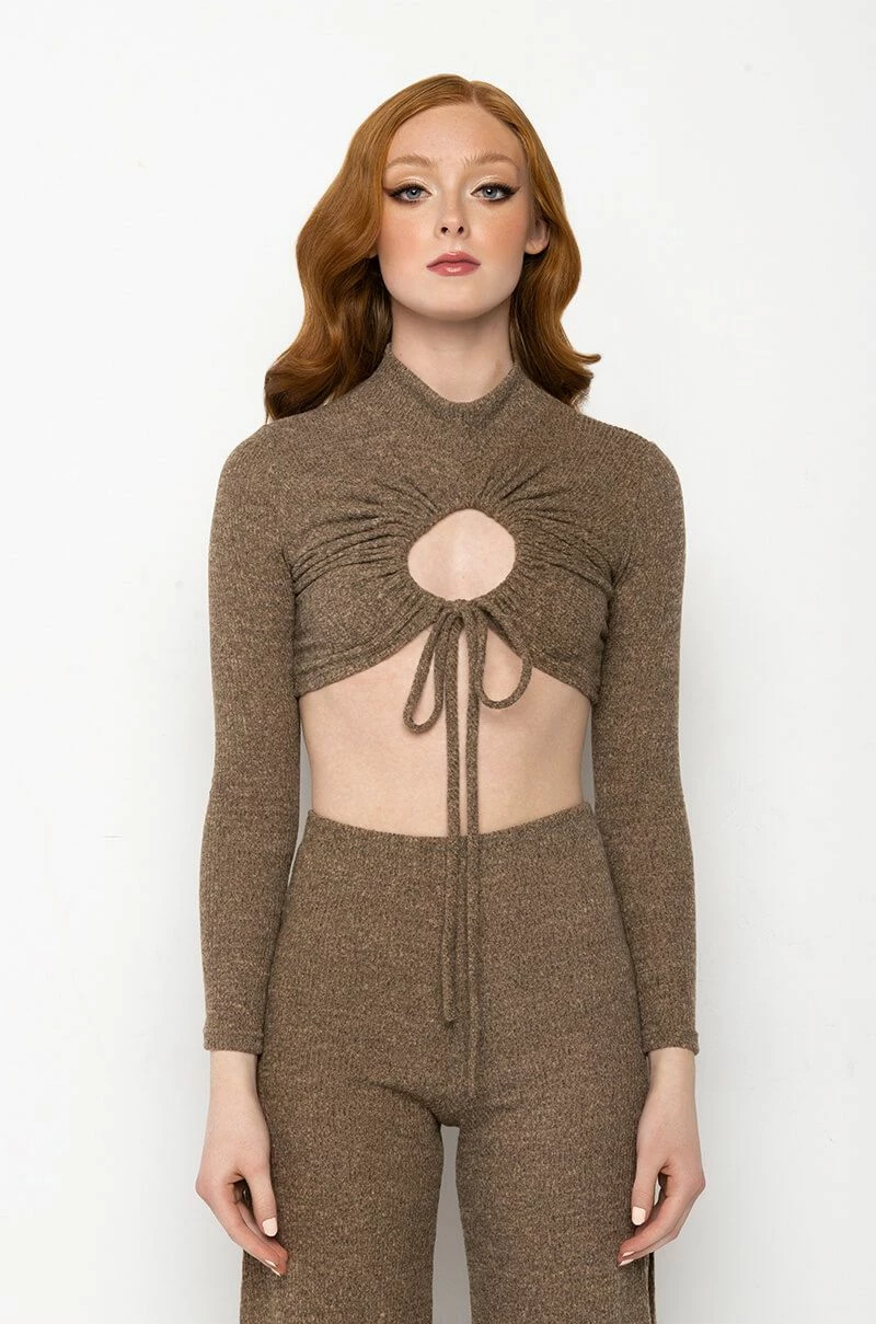 FEELING RIGHT MOCK NECK SWEATER TOP - Image 3