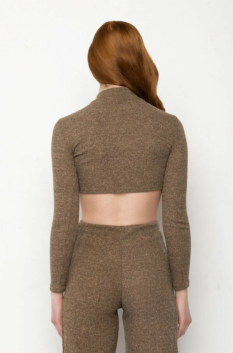 FEELING RIGHT MOCK NECK SWEATER TOP - Image 5