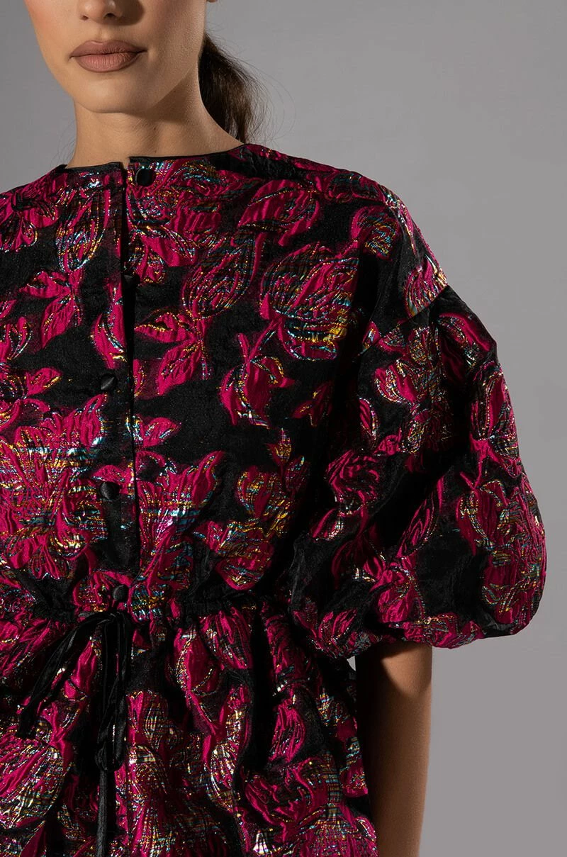 FIELD OF ROSES BROCADE BLOUSE - Image 6