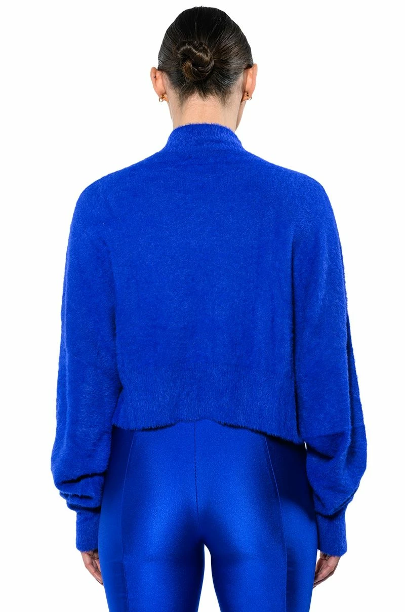 FIFI FUZZY KNIT OVERSIZED CROP SWEATER - Image 14