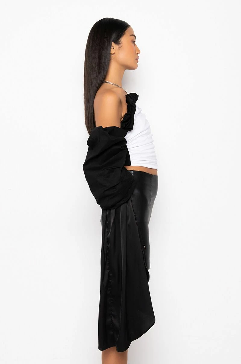 FIRST IMPRESSION CASCADING SLEEVES OFF THE SHOULDER BLOUSE - Image 4