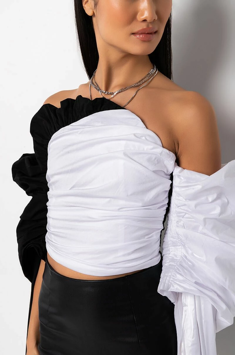FIRST IMPRESSION CASCADING SLEEVES OFF THE SHOULDER BLOUSE - Image 7