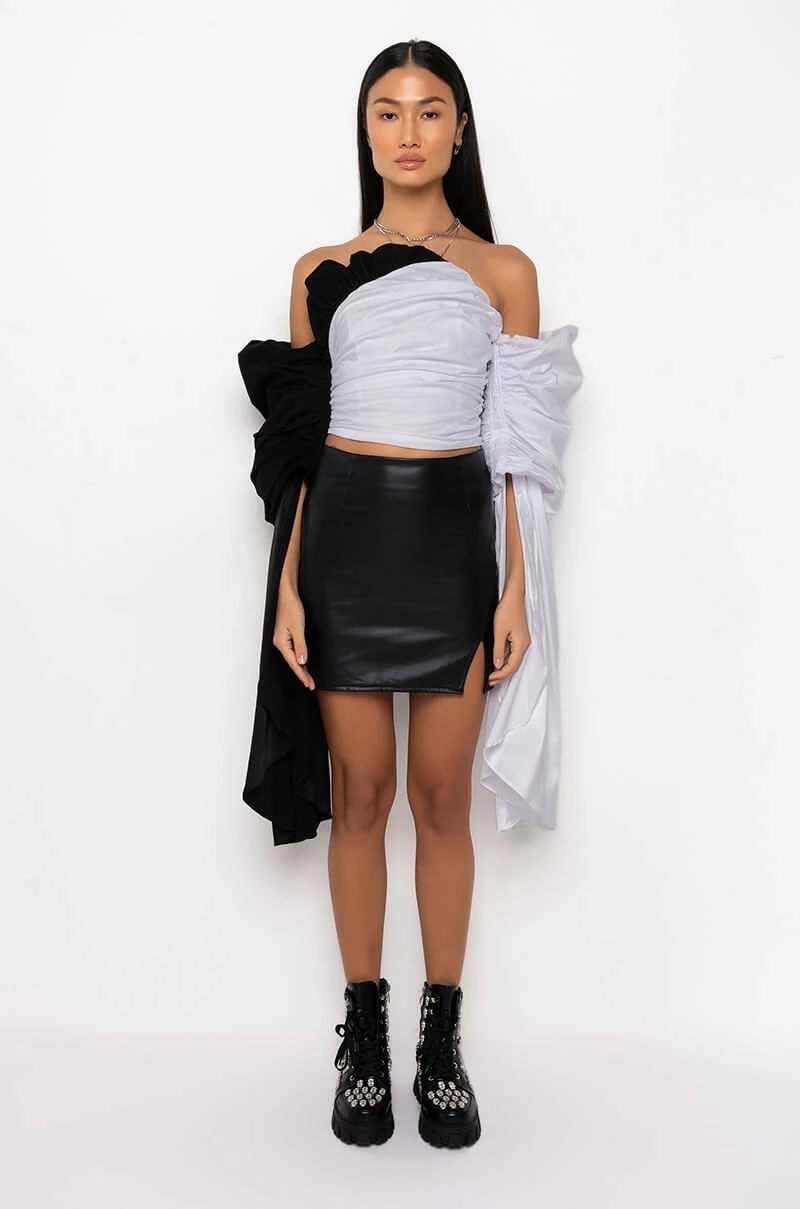 FIRST IMPRESSION CASCADING SLEEVES OFF THE SHOULDER BLOUSE - Image 8