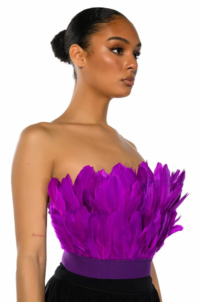 FLY AWAY FEATHER TUBE TOP - Image 2