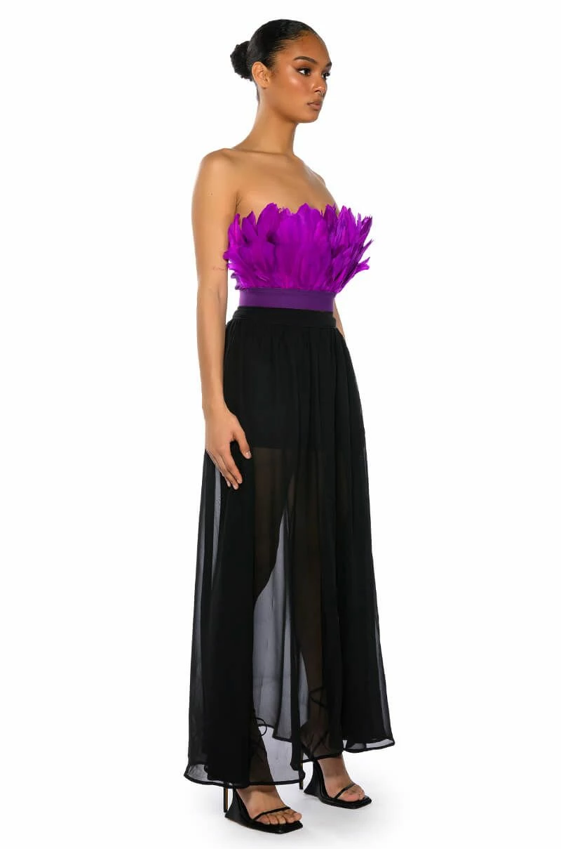 FLY AWAY FEATHER TUBE TOP - Image 4