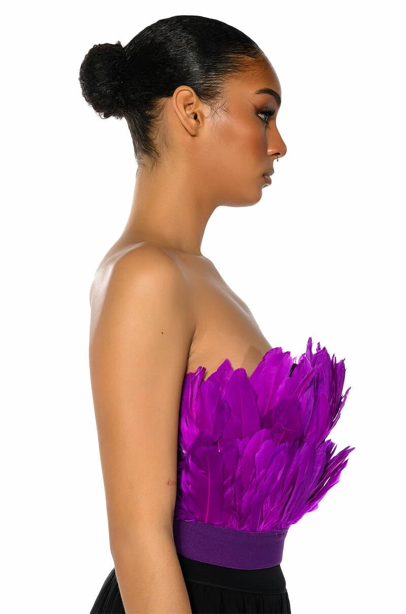 FLY AWAY FEATHER TUBE TOP - Image 5