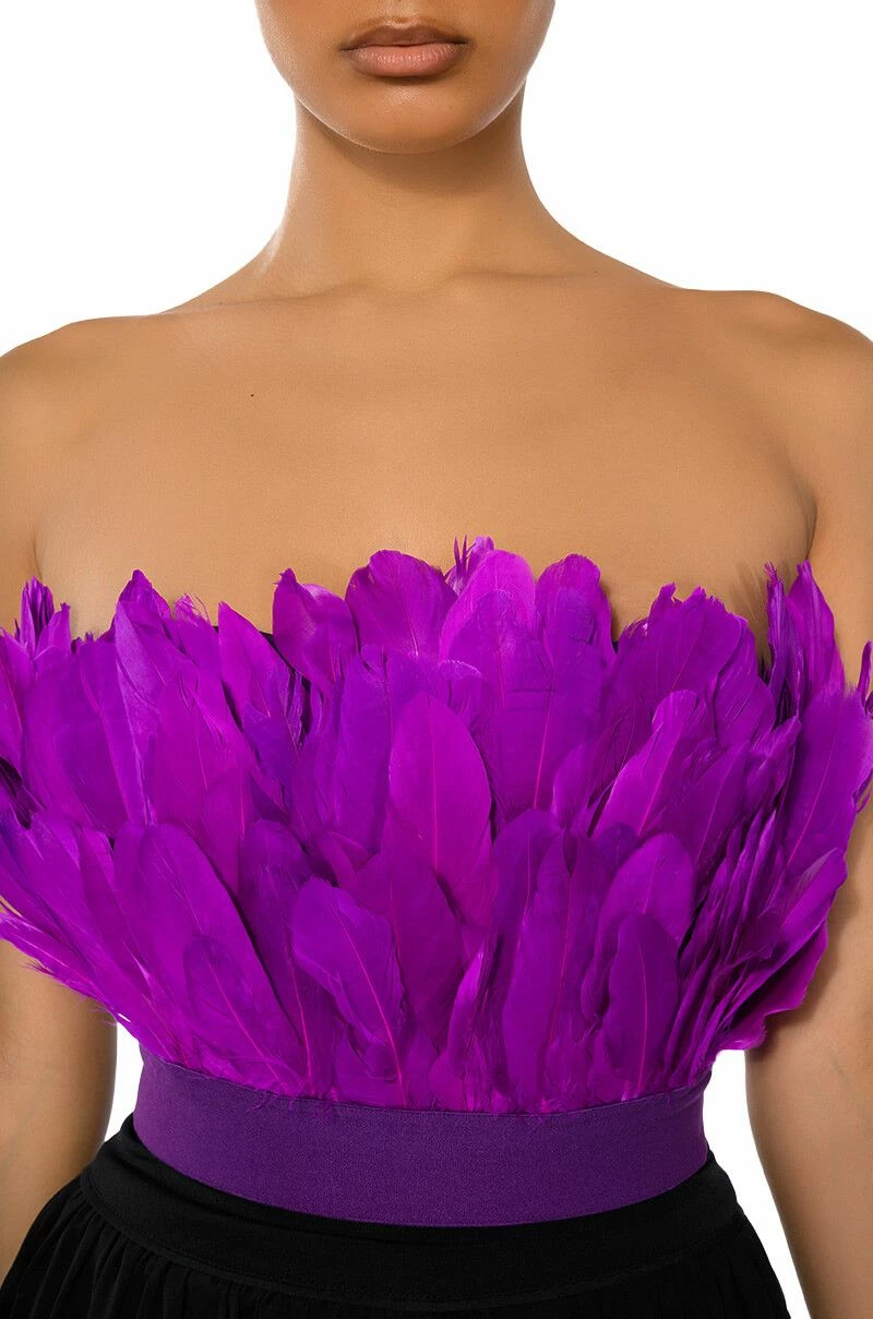FLY AWAY FEATHER TUBE TOP - Image 7