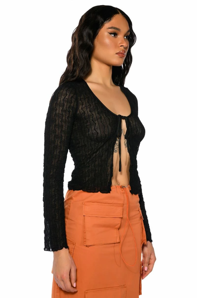 FREE LOVE TIE FRONT TOP - Image 2