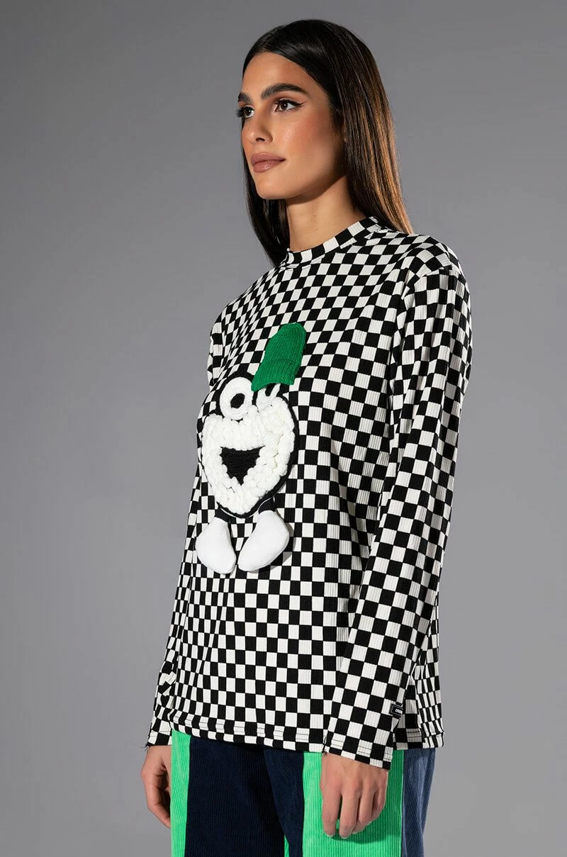 FUN TIMES CHECKERED TOP - Image 2