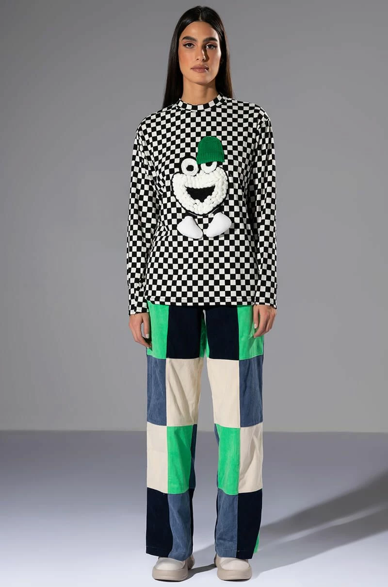 FUN TIMES CHECKERED TOP - Image 3