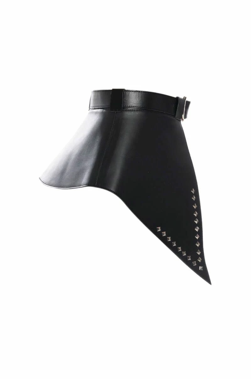 A LITTLE SOMETHING EXTRA GENUINE LEATHER STUDDED PEPLUM BELT - Image 5