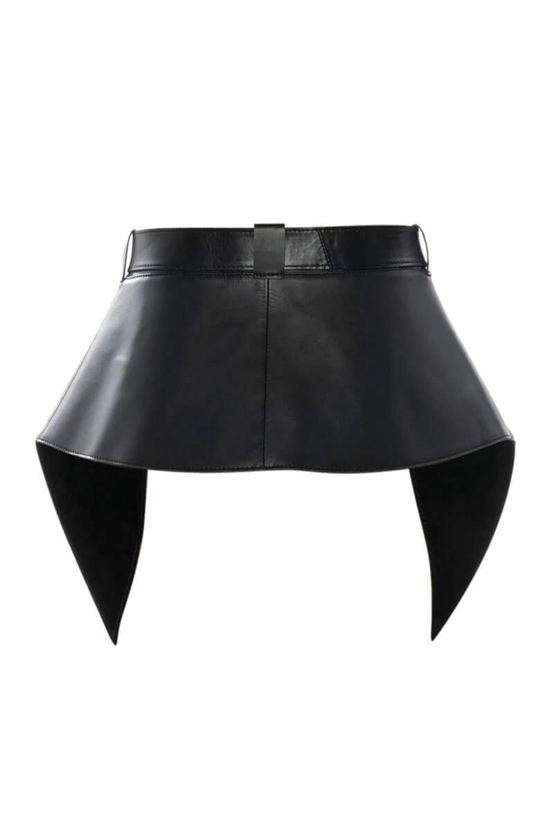 A LITTLE SOMETHING EXTRA GENUINE LEATHER STUDDED PEPLUM BELT - Image 6