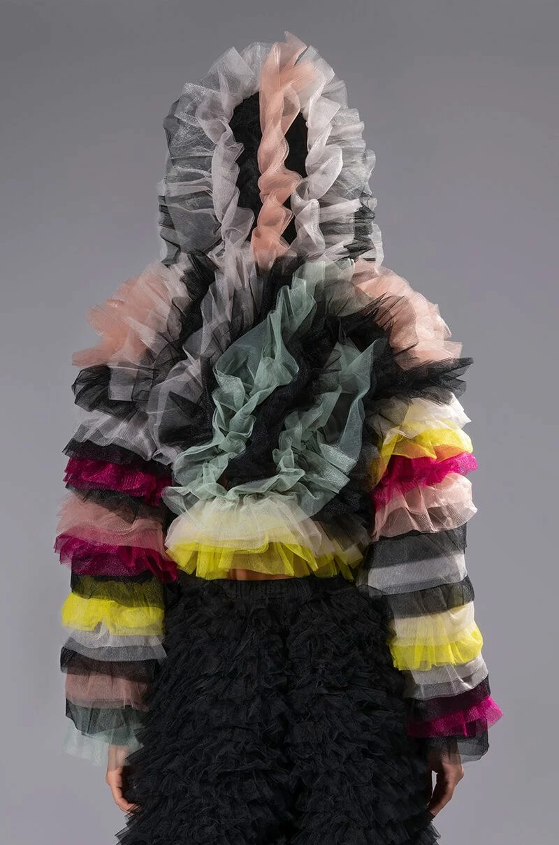 STATEMENT LAYERED RUFFLE BLOUSE - Image 6