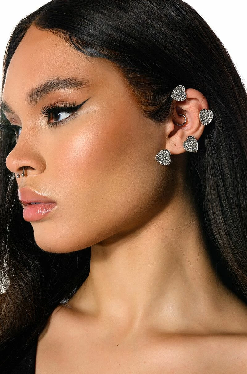 HEAR THE LOVE EMBELLISHED EAR CUFF
