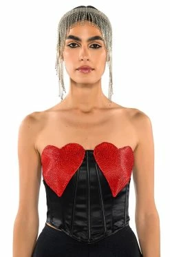 HEART ON FOR YOU CORSET TOP