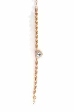 HOW DEEP IS YOUR LOVE RHINESTONE PENDANT CHAIN NECKLACE