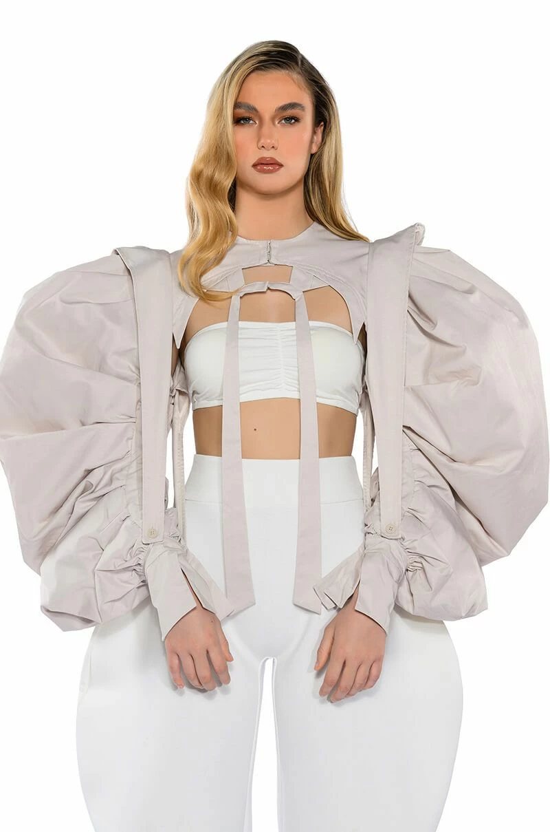 I DO IT ON THE DAILY DRAMA SLEEVE BOLERO - Image 8