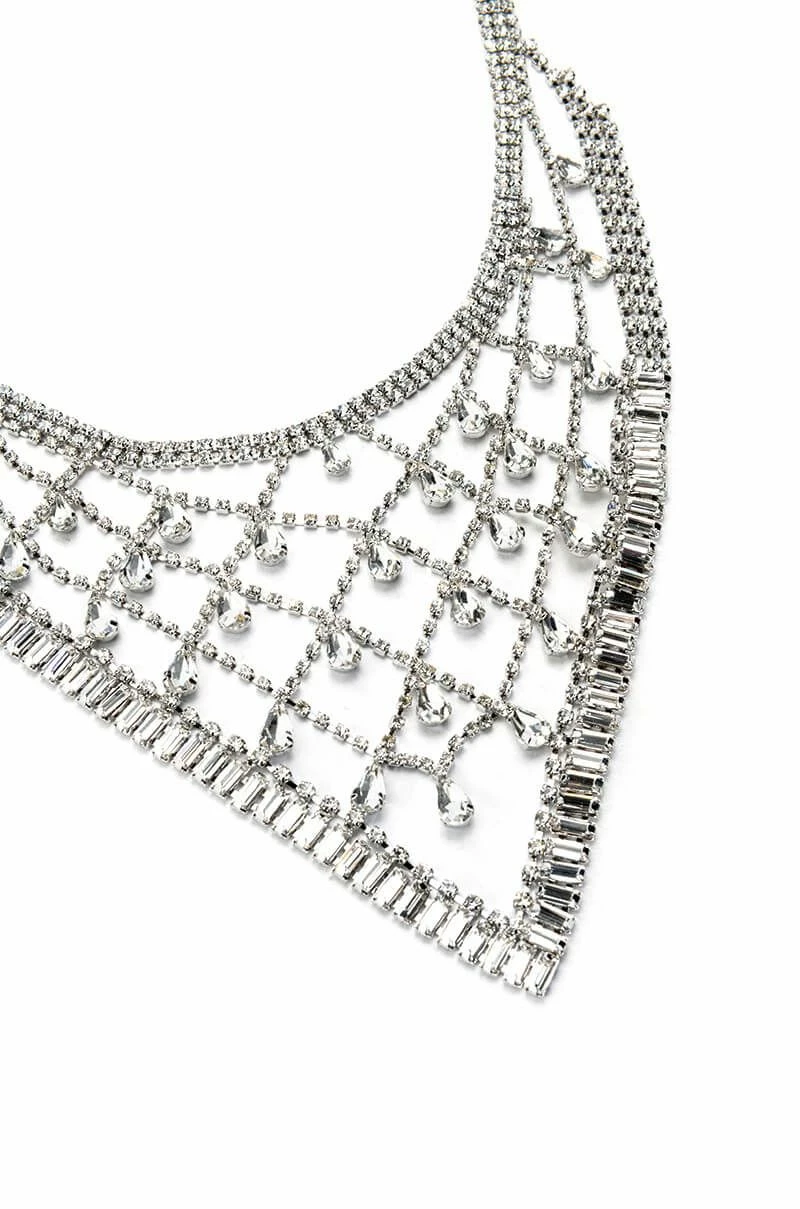 I LIKE WHAT I SEE RHINESTONE HANDKERCHIEF CHOKER - Image 2
