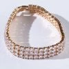 ICED OUT GOLD RHINESTONE BRACELET