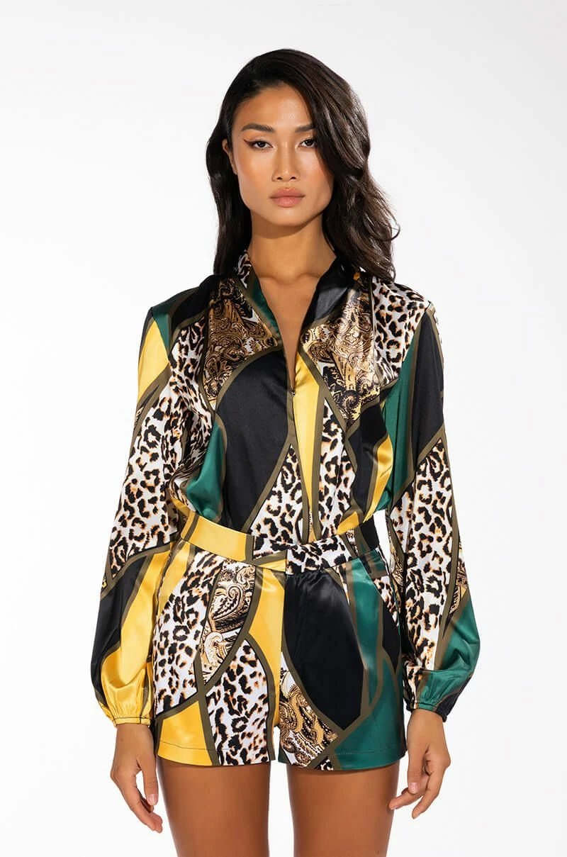 INTO THE WILD SATIN BODYSUIT - Image 5