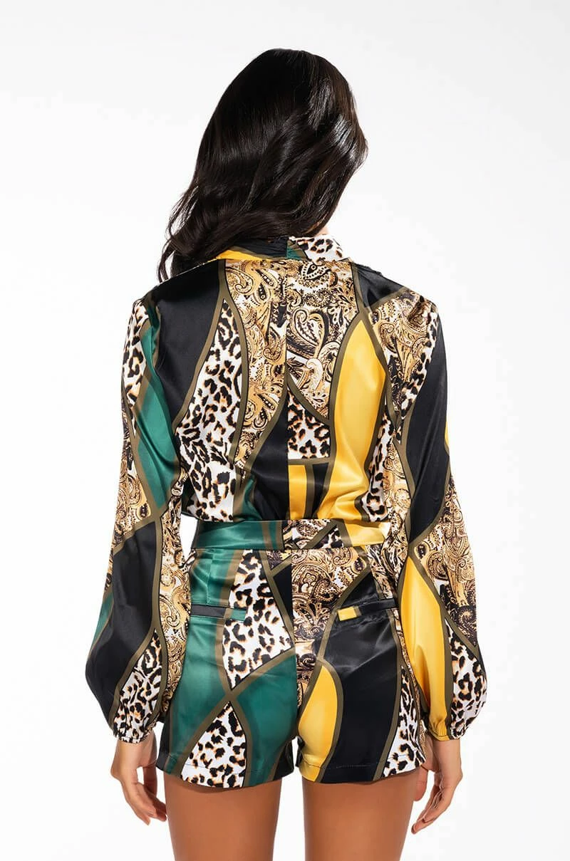 INTO THE WILD SATIN BODYSUIT - Image 7