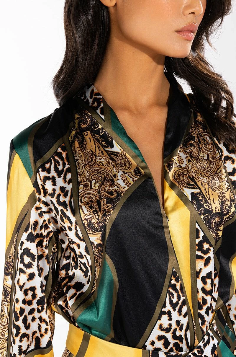 INTO THE WILD SATIN BODYSUIT - Image 8