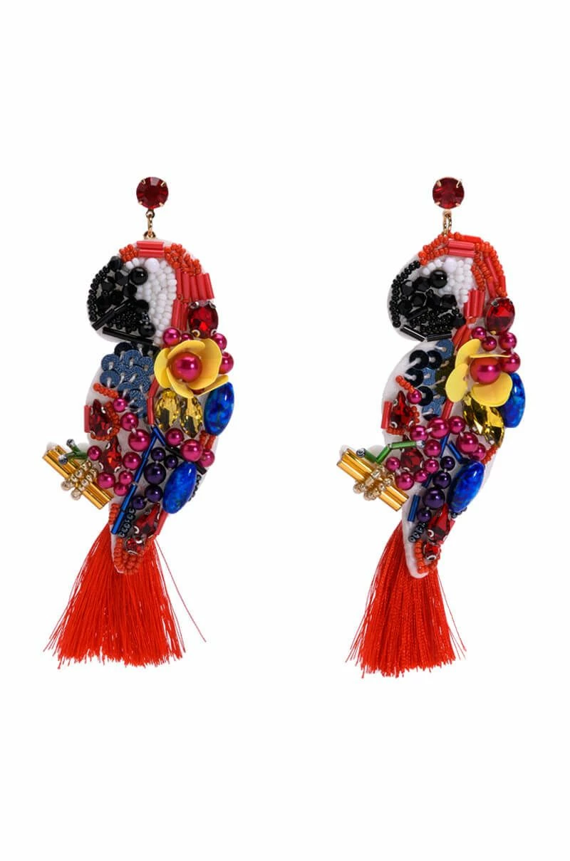 IS THERE AN ECHO IN HERE BEADED EARRINGS