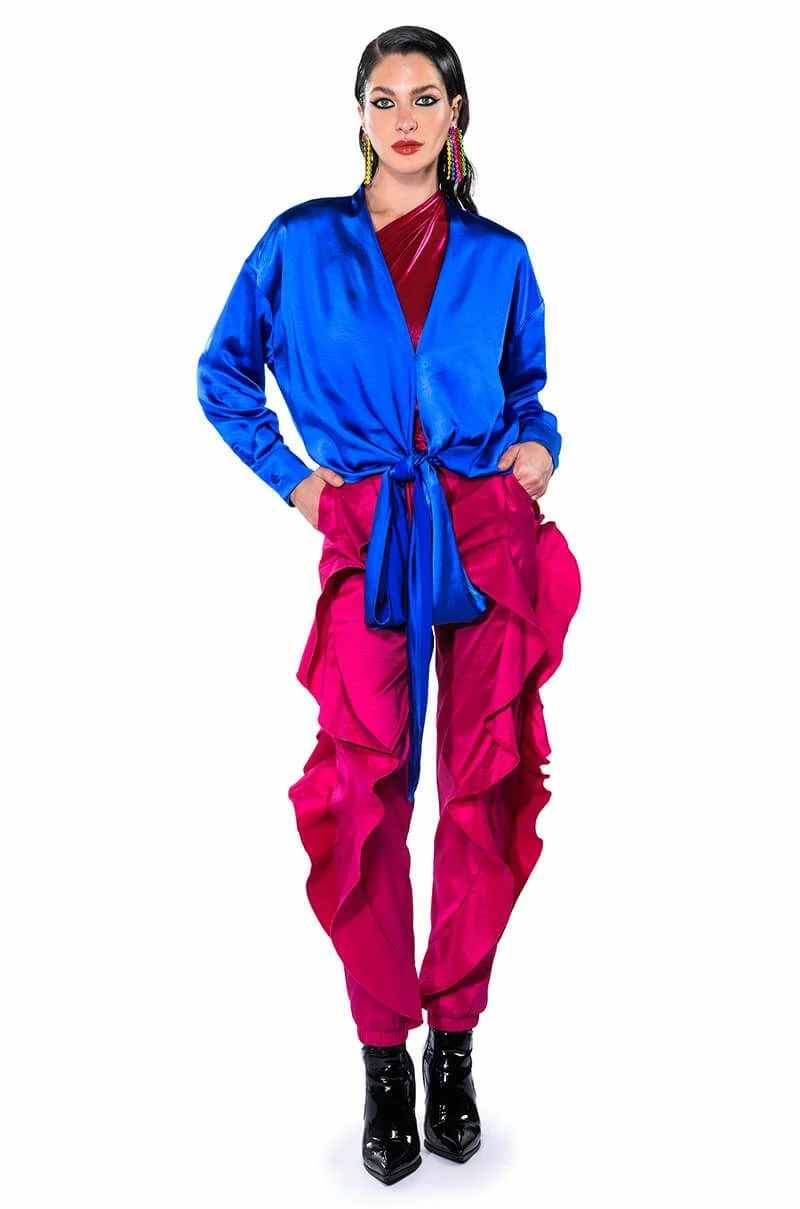 JAN TIE FRONT BLOUSE - Image 7