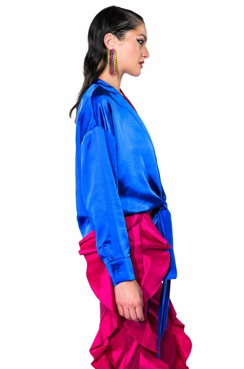 JAN TIE FRONT BLOUSE - Image 8