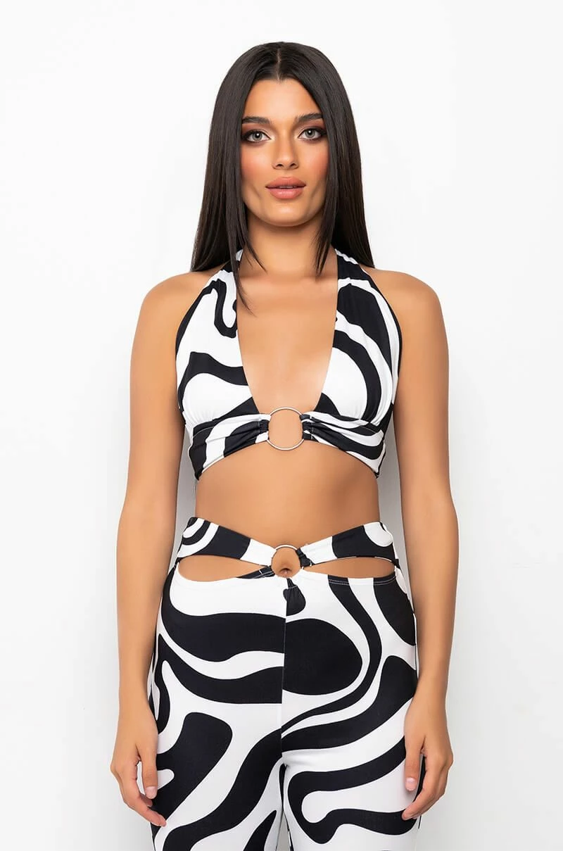 KARMA HALTERNECK RING DETAIL BRALETTE - Image 3