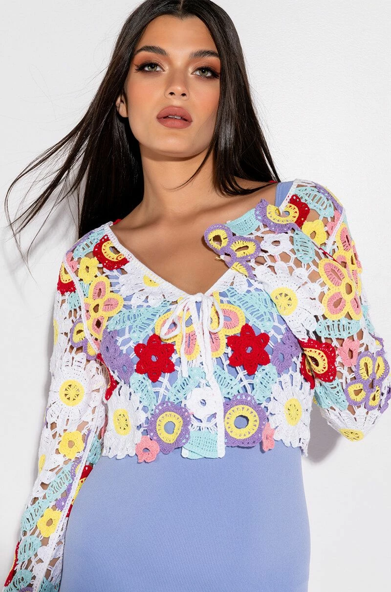 KEEP IT CROCHET TIE FRONT TOP - Image 2