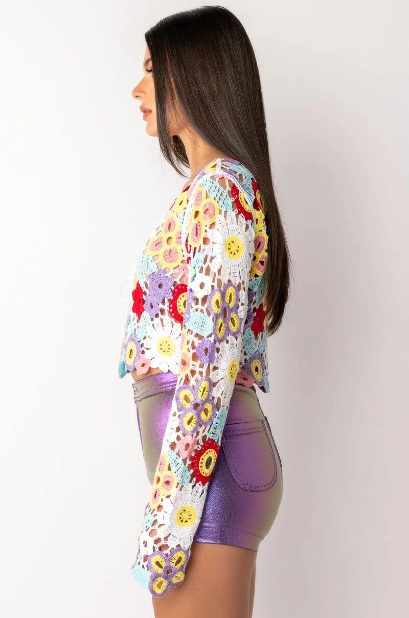 KEEP IT CROCHET TIE FRONT TOP - Image 7