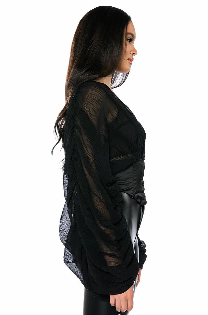 LEILANI CORSET DETAIL BLOUSE - Image 4