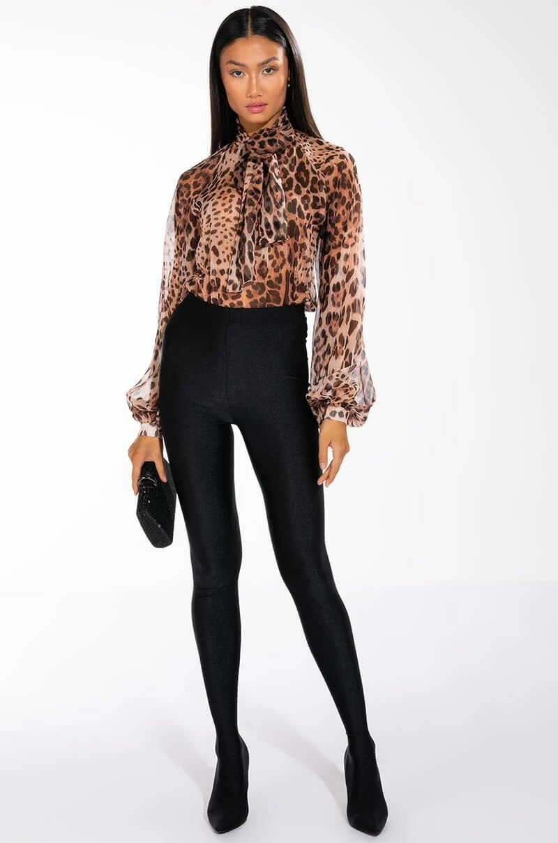 LEVEL UP LONG SLEEVE TIE NECK BLOUSE - Image 7