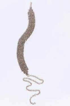 LIVE IT UP GOLD RHINESTONE BELT