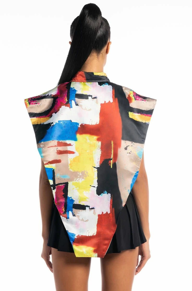 LIVIN IT UP BUTTON DOWN BLOUSE - Image 7