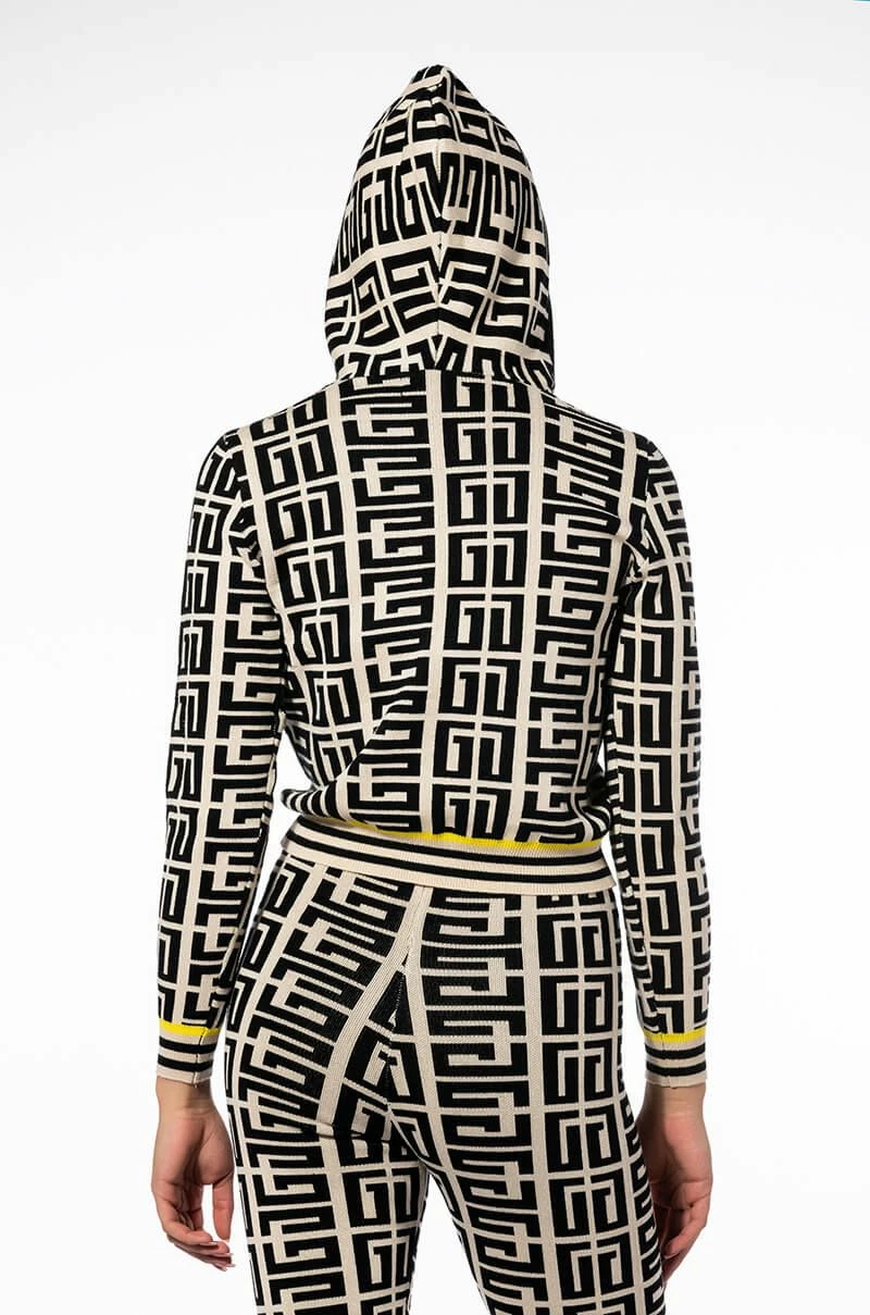 LOCKED IN GRAPHIC PRINT SWEATER HOODIE - Image 5