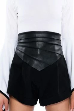 LOOK BACK AT IT FAUX LEATHER WAIST BELT