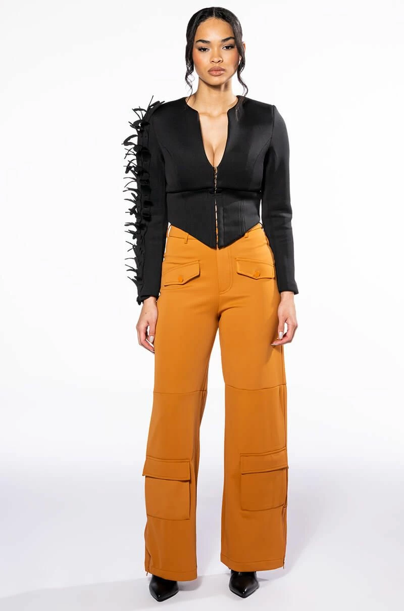 LOVELESS SCUBA CORSET BLOUSE - Image 8