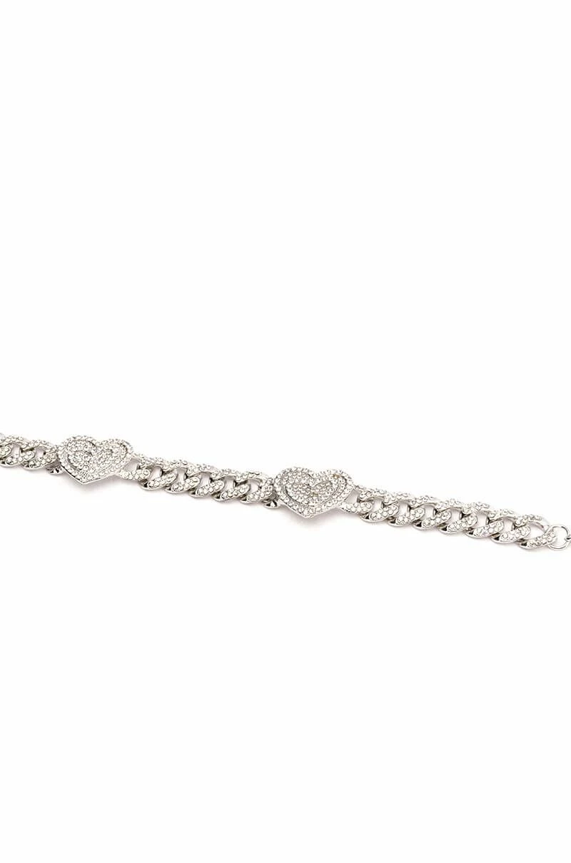 LOVER GIRL RHINESTONE CHAIN CHOKER - Image 2