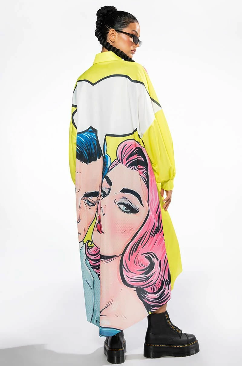 LOVERS LONG BUTTON DOWN BLOUSE - Image 2