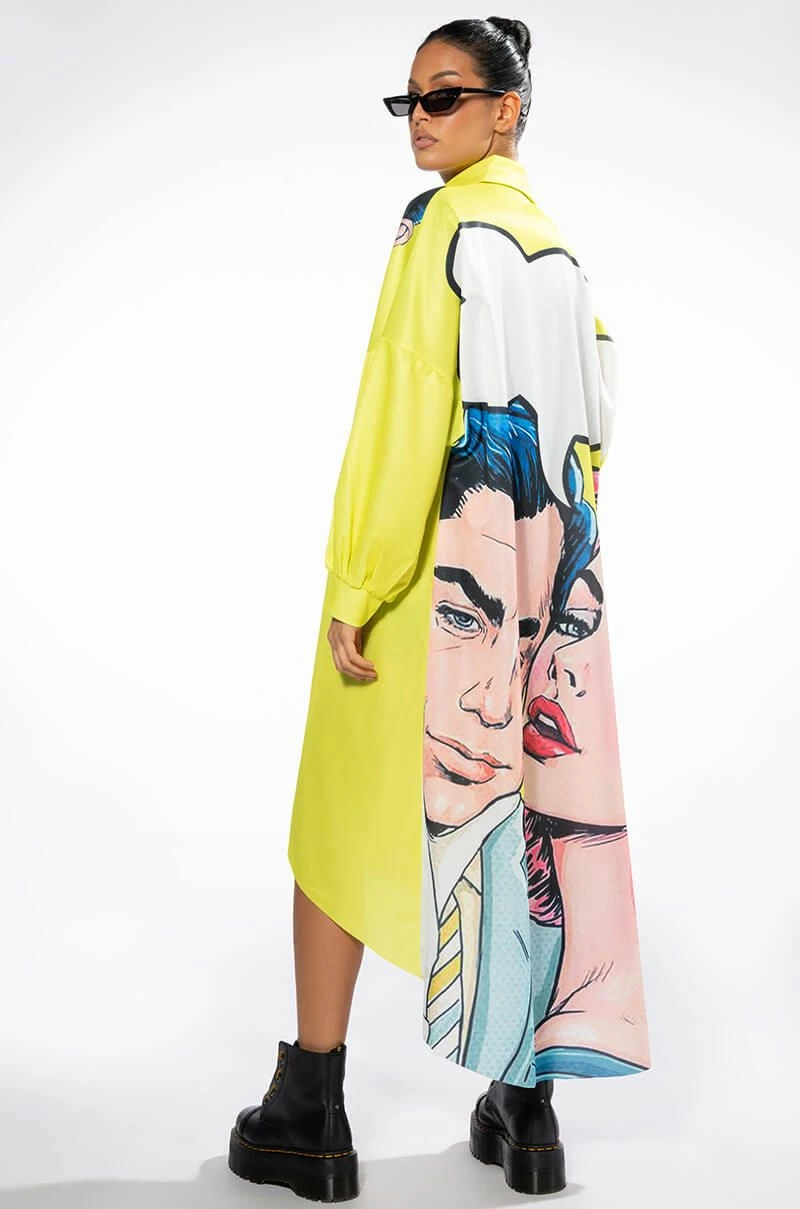 LOVERS LONG BUTTON DOWN BLOUSE - Image 3